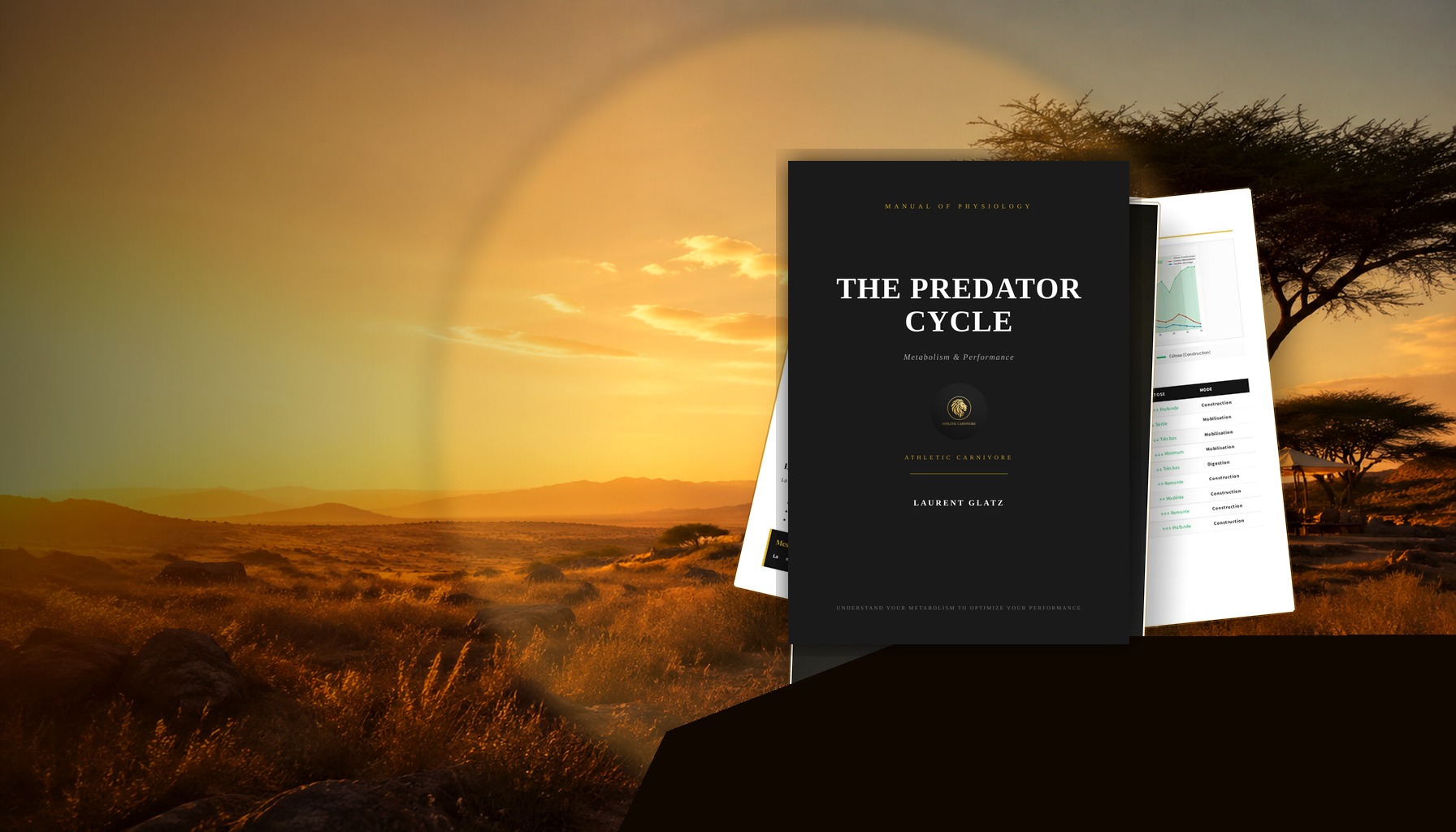 The Predator Cycle book shown with its cover and interior pages