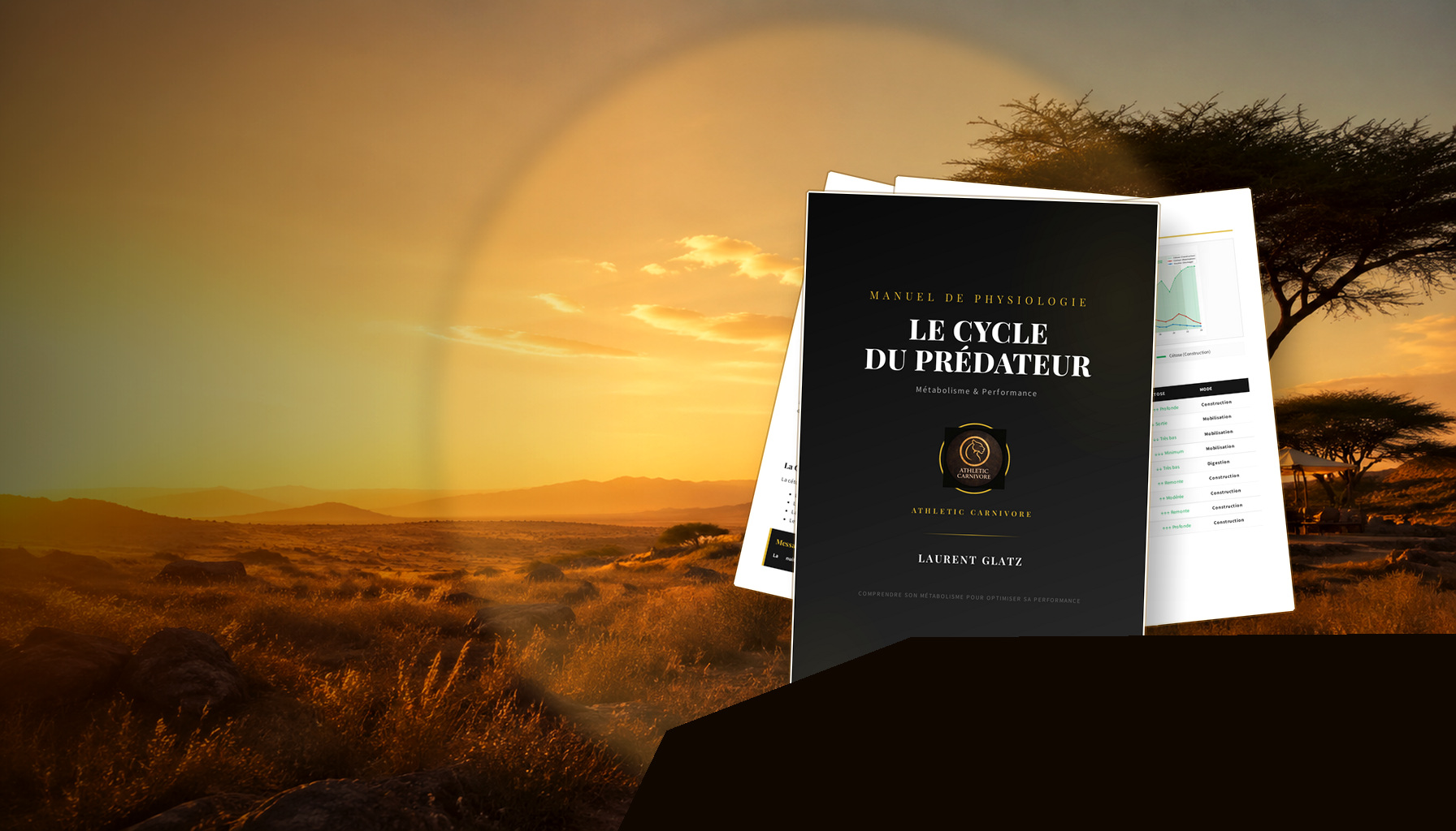 Livre Le Cycle du Prédateur présenté avec sa couverture et des pages internes
