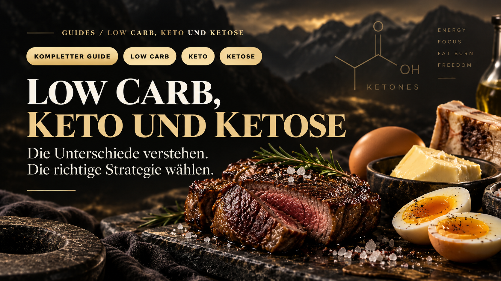 Leitfaden zu Low Carb, Keto und Ketose