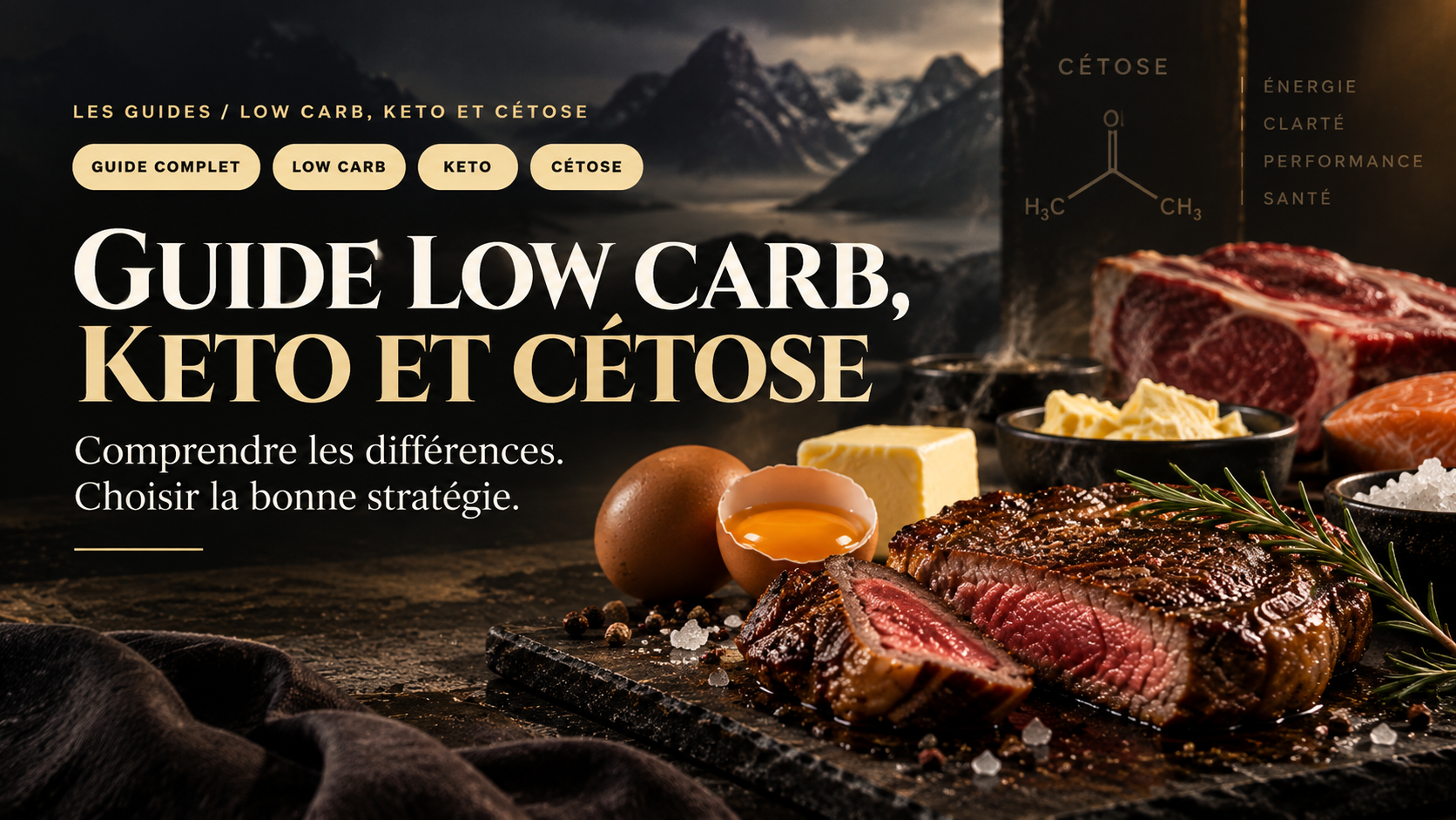 Guide low carb, keto et cétose