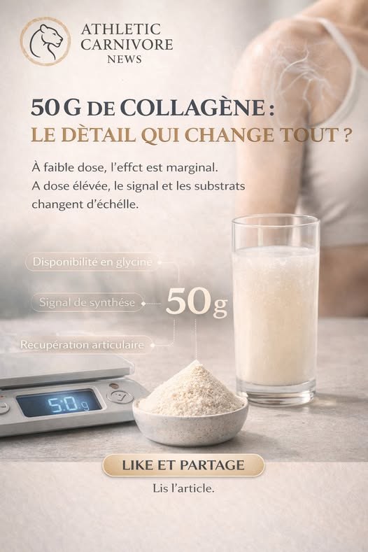 50 g de collagène : poudre inutile ou vrai signal de réparation ?