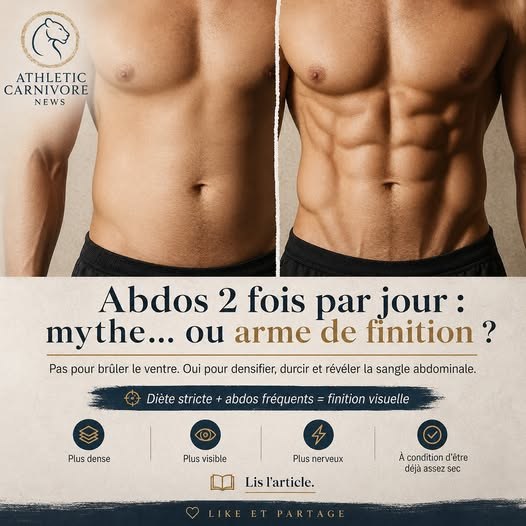 Abdos deux fois par jour : faux miracle ou vraie arme de finition ?