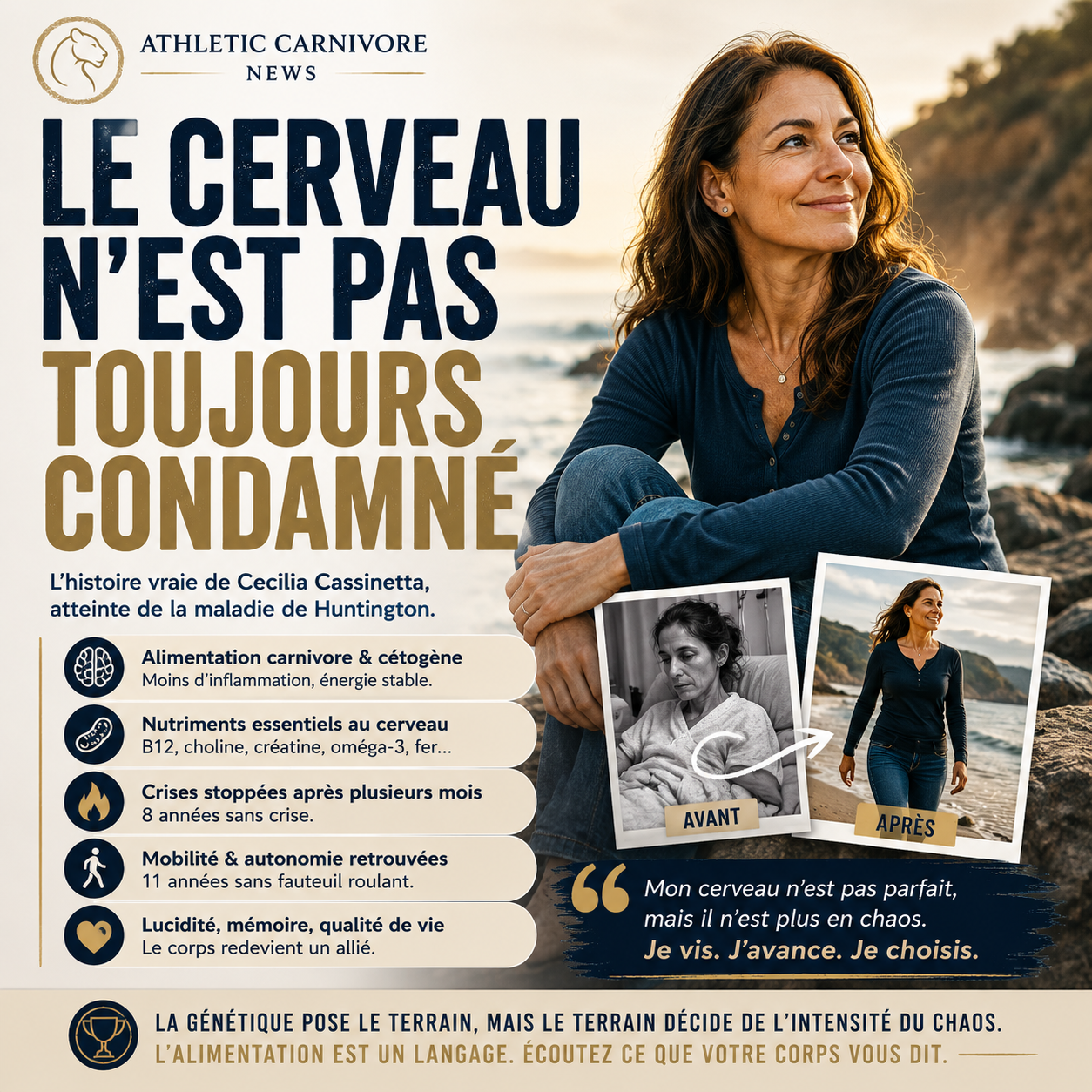 Alimentation carnivore et cerveau : ce que le cas Huntington oblige à regarder autrement