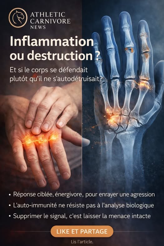 Arthrite et inflammation : le corps se détruit-il vraiment, ou tente-t-il de survivre ?