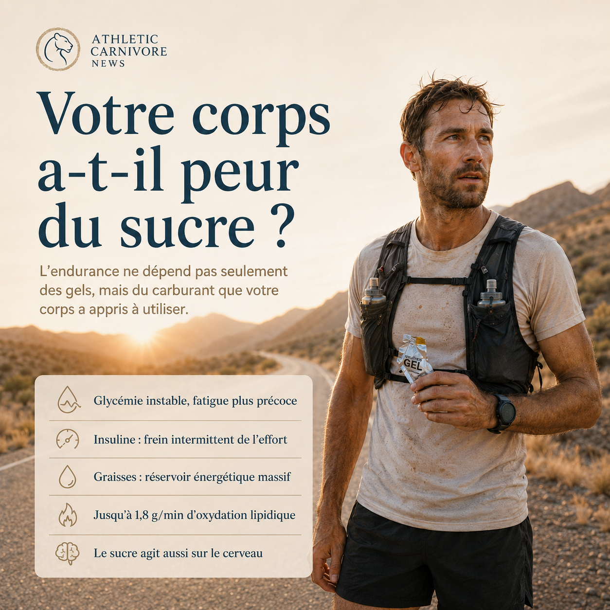 Au-delà du sucre : pourquoi l’athlète doit repenser son carburant