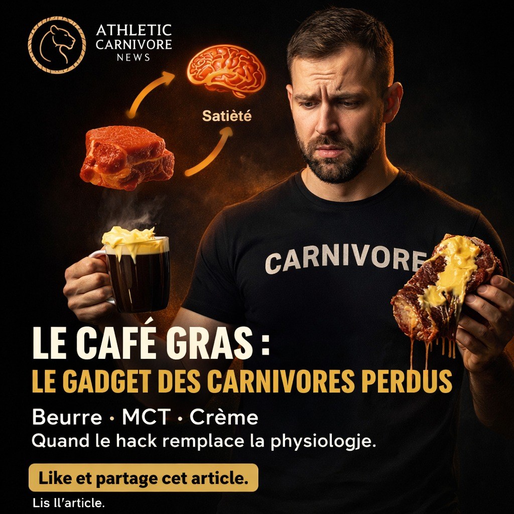 Le café gras : quand le hack carnivore remplace la vraie physiologie