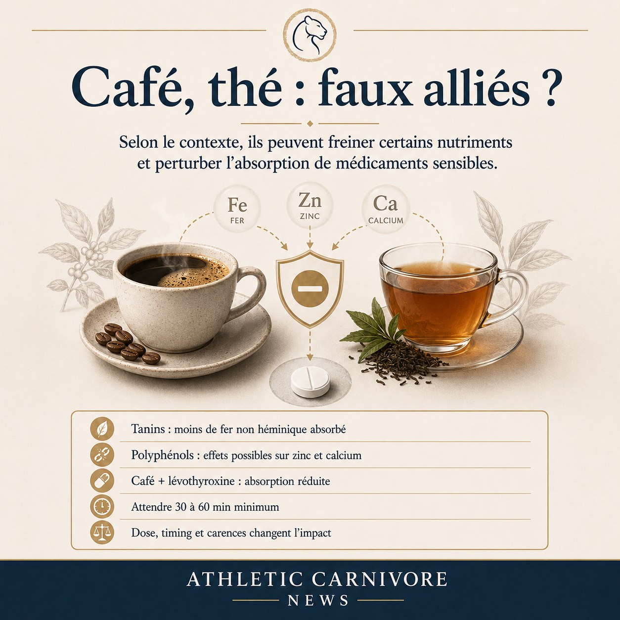 Café, thé : faux alliés ?