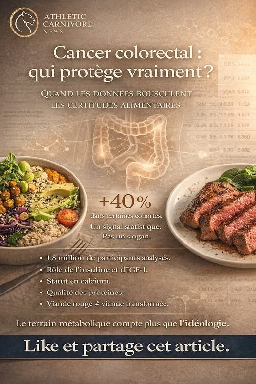 Cancer colorectal : si les véganes ont +40 % de risque… alors qui protège vraiment ?