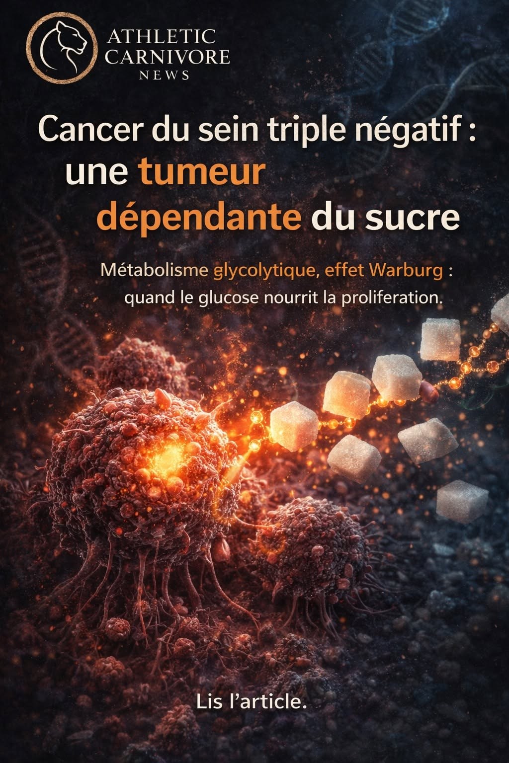 Cancer du sein non hormonodépendant : une dépendance méconnue au sucre