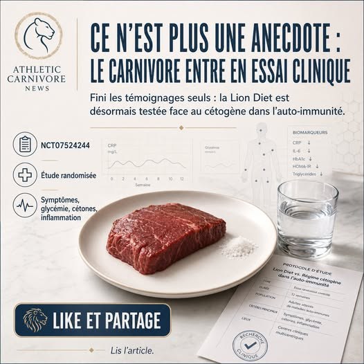 Carnivore, Lion Diet et auto-immunité : la diète d’élimination qui pourrait faire tomber le dogme