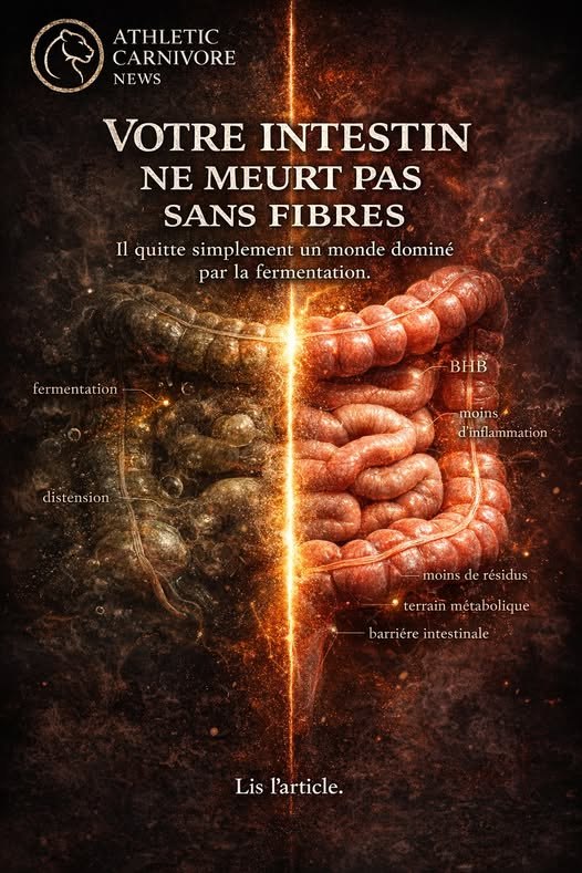 Carnivore et microbiote : non, votre intestin ne meurt pas sans fibres. Il change de biologie.