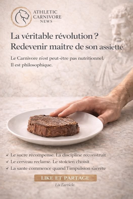 Le carnivore est une philosophie. Et son cœur s’appelle le stoïcisme.