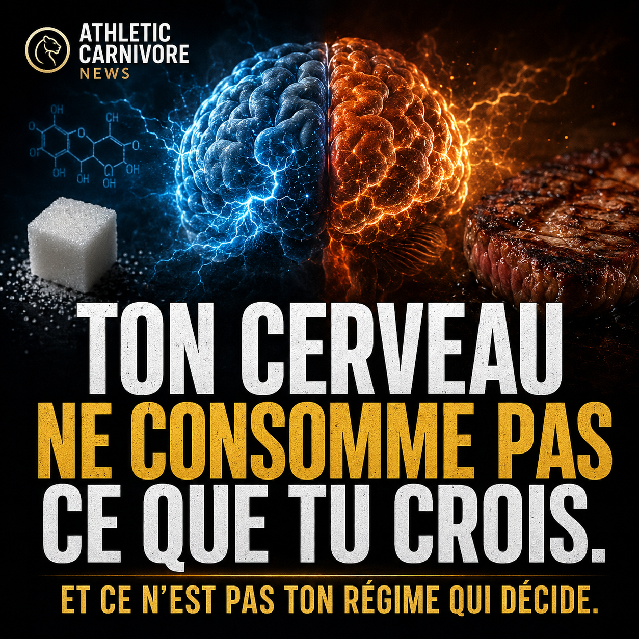 Comment le cerveau s'adapte au régime carnivore et à la cétose