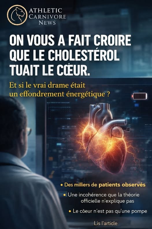 Cholestérol et cœur : et si le vrai drame était un effondrement énergétique ?