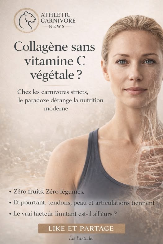 Collagène, vitamine C et carnivores : et si tout le monde posait la mauvaise question ?