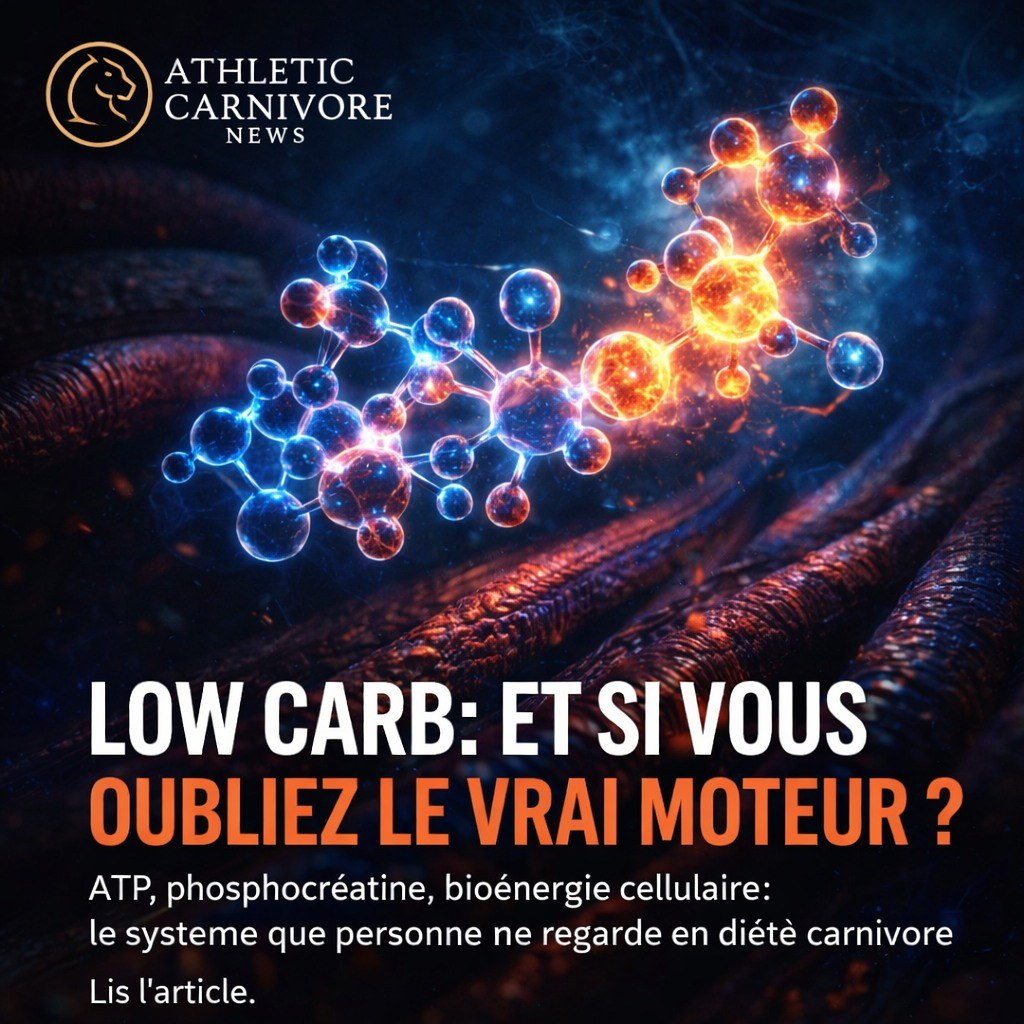 Créatine et diète carnivore : l’axe oublié de la bioénergie humaine