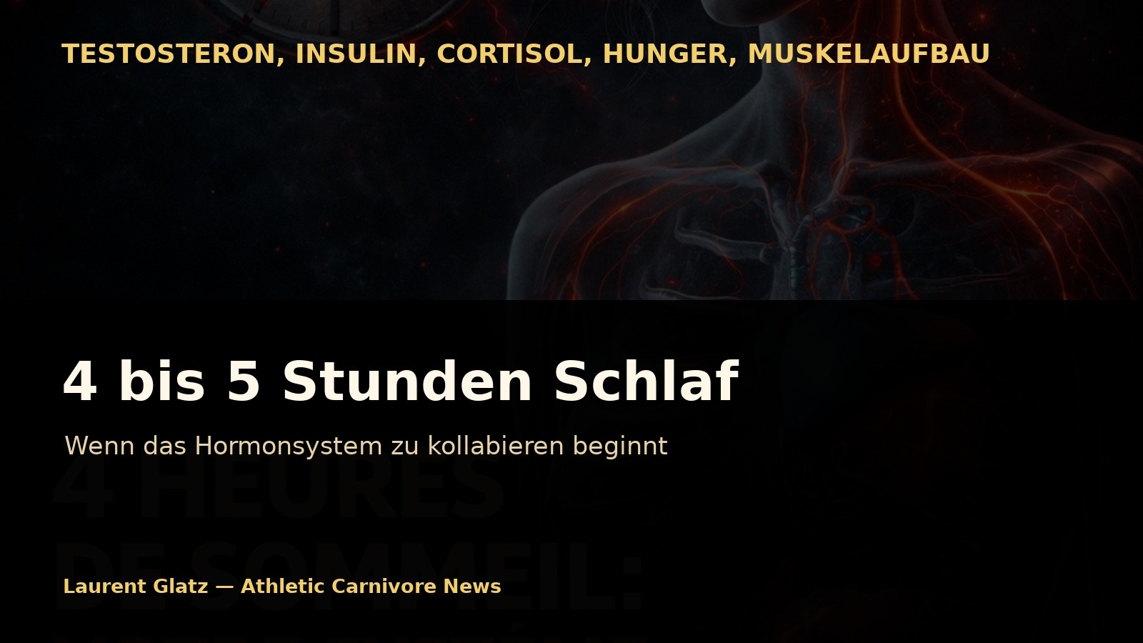 4 bis 5 Stunden Schlaf: Wenn das Hormonsystem zu kollabieren beginnt
