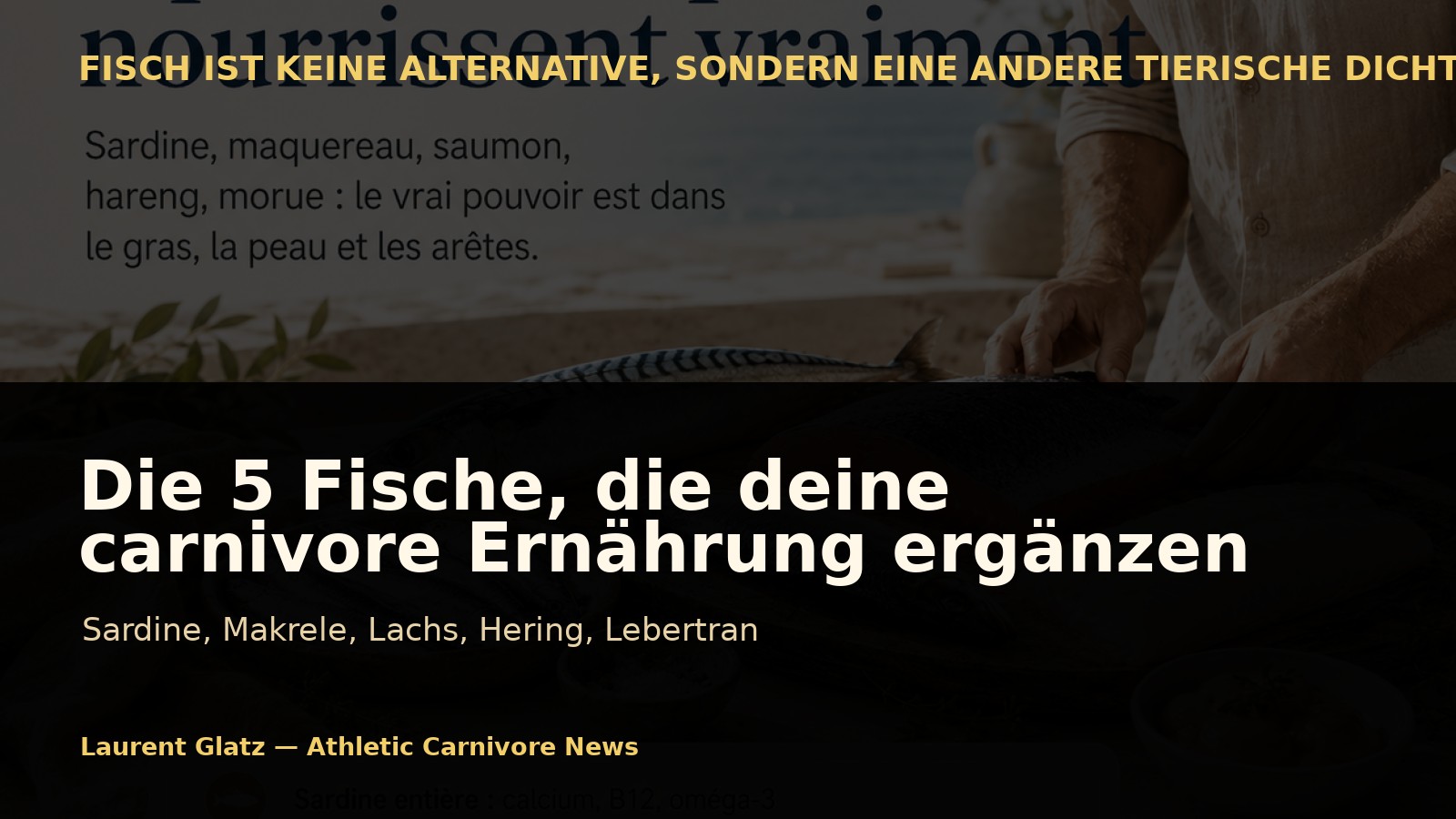 Die 5 Fische, die eine carnivore Ernährung wirklich ergänzen