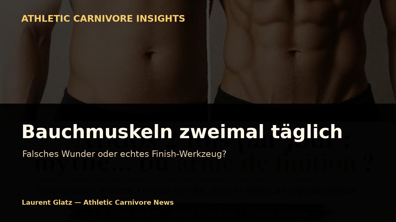 Bauchmuskeln zweimal täglich: falsches Wunder oder echtes Finish-Werkzeug?