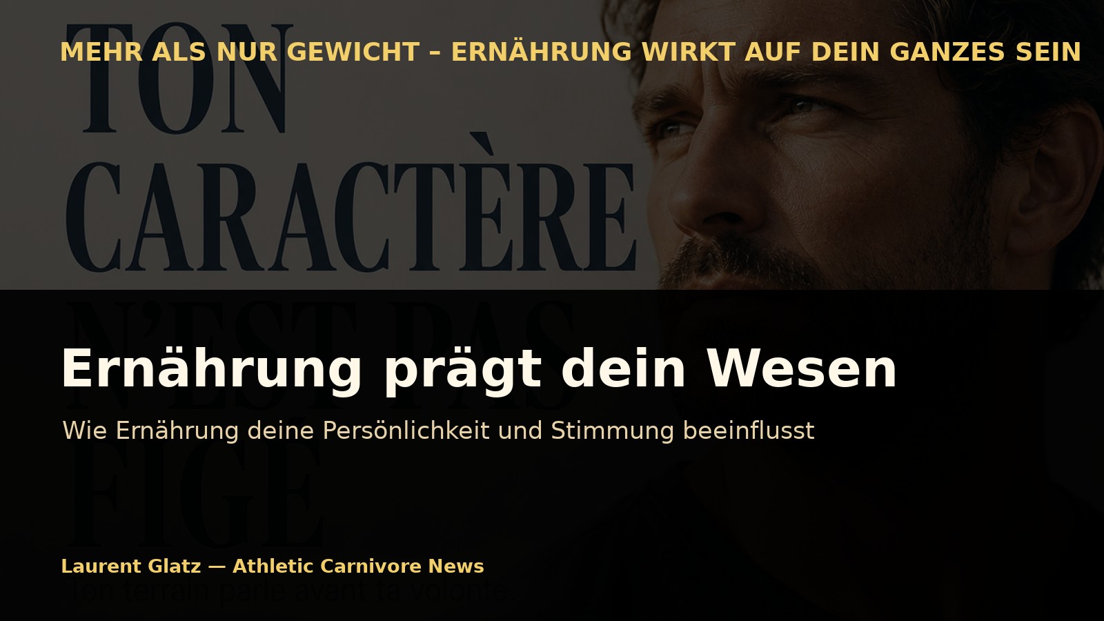 Ernährung beeinflusst weit mehr als das Gewicht: Sie prägt dein Wesen