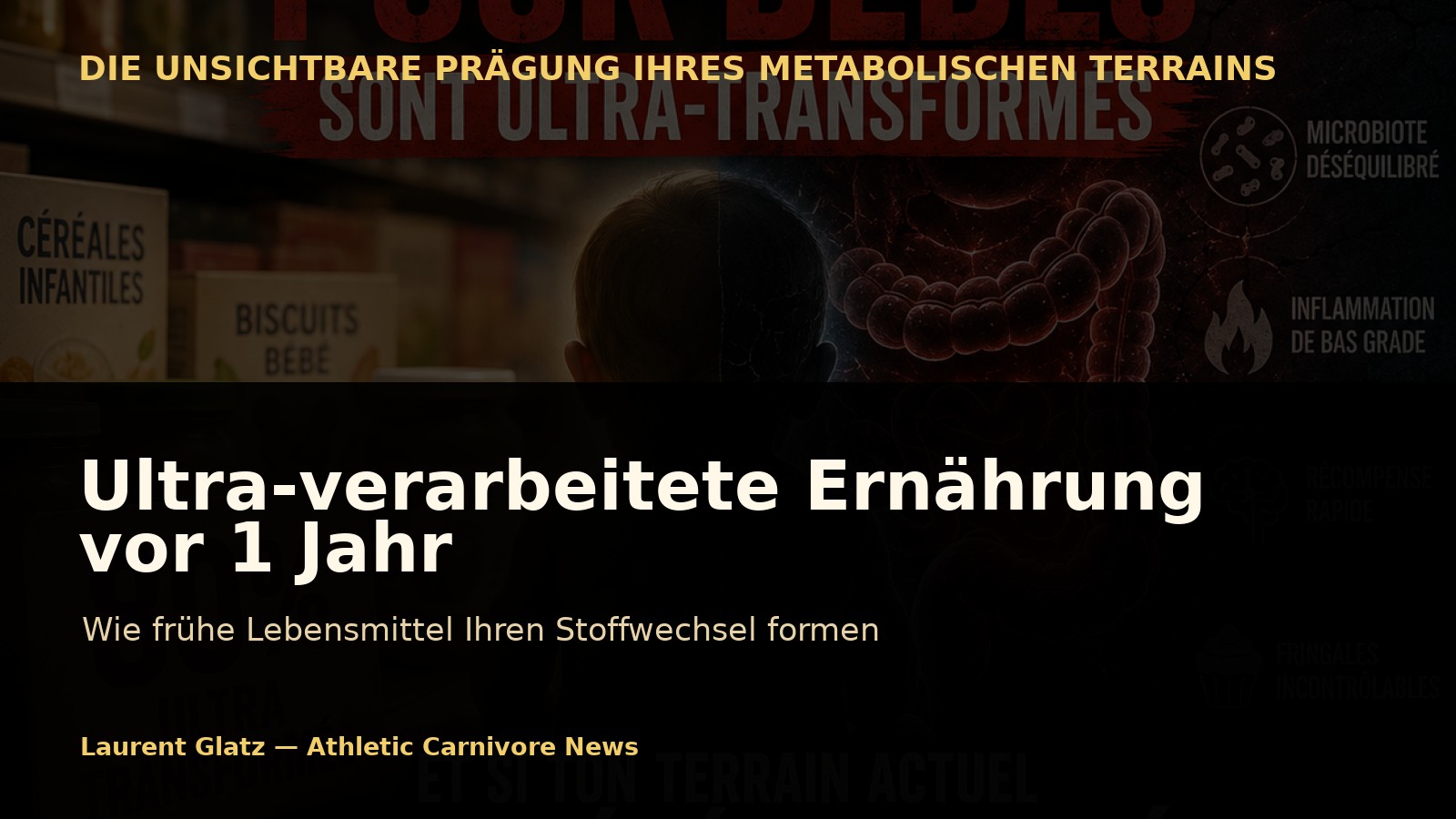 Wie ultra-verarbeitete Ernährung vor dem 1. Lebensjahr Ihren erwachsenen Stoffwechsel prägt