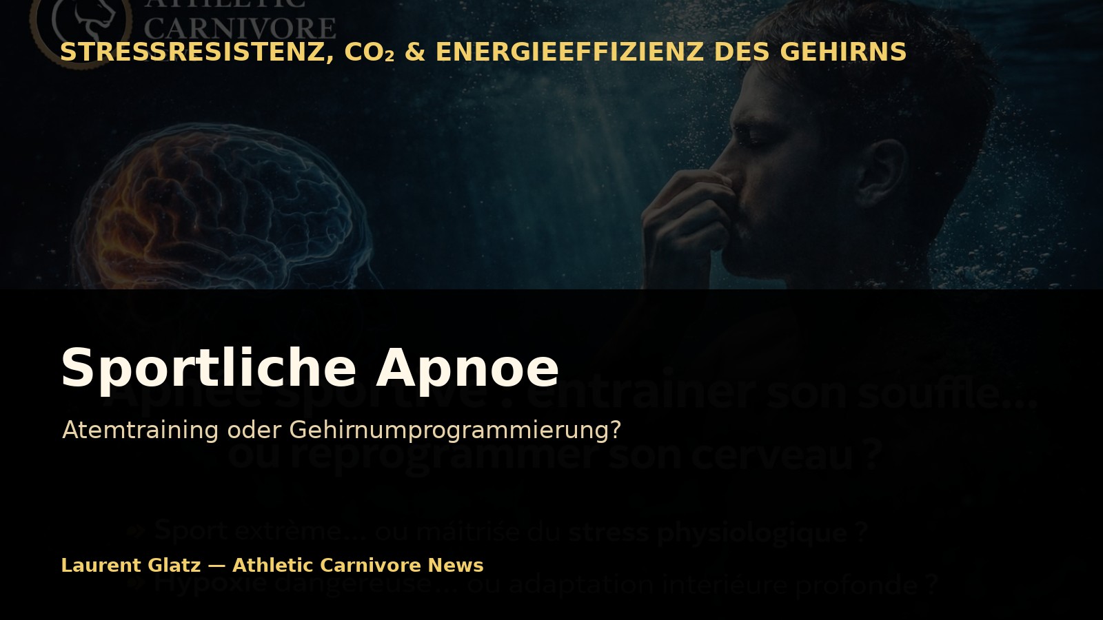 Apnoe im Sport: Atemtraining oder Gehirnumprogrammierung?