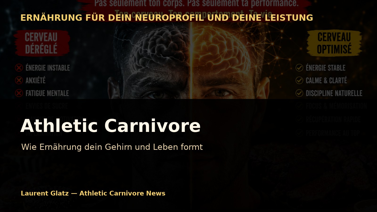 Athletic Carnivore: Wie Ernährung dein Gehirn und Leben formt
