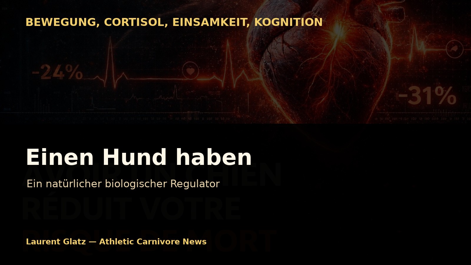 Einen Hund haben: Ein natürlicher biologischer Regulator, den die Wissenschaft beginnt zu messen