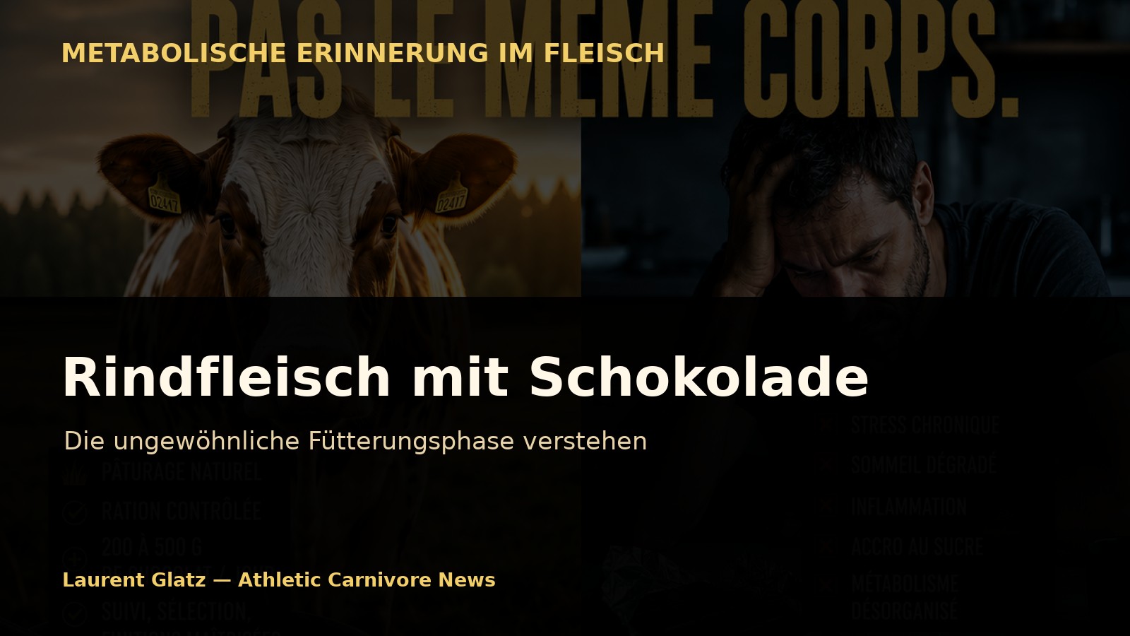 Rindfleisch mit Schokolade: Eine ungewöhnliche Fütterungsphase verstehen
