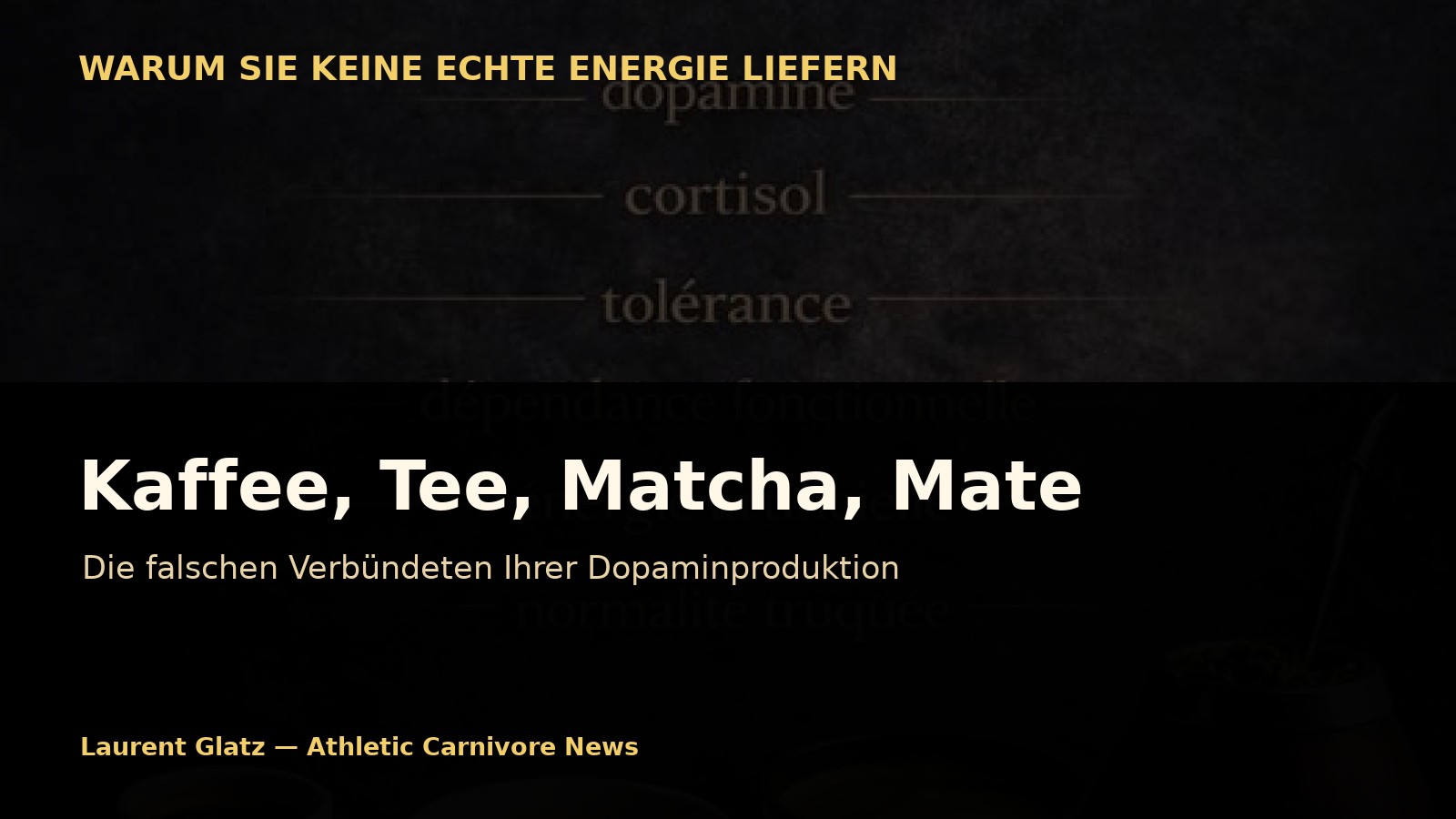 Kaffee, Tee, Matcha, Mate: Die falschen Verbündeten Ihrer Dopaminproduktion