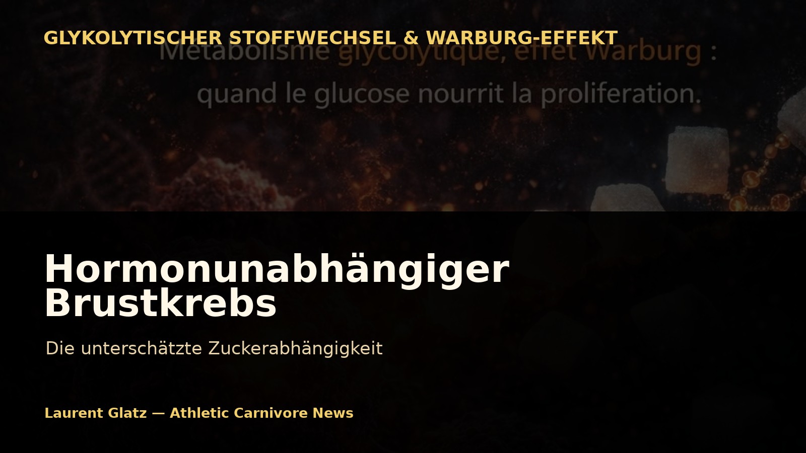 Hormonunabhängiger Brustkrebs: Eine unterschätzte Zuckerabhängigkeit