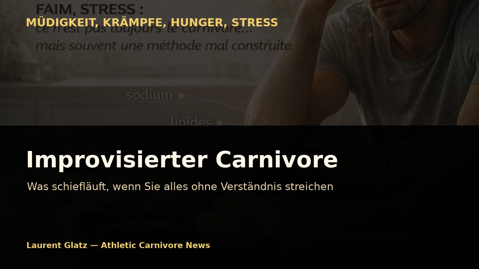 Improvisierter Carnivore: Was schiefläuft, wenn Sie alles ohne Verständnis streichen