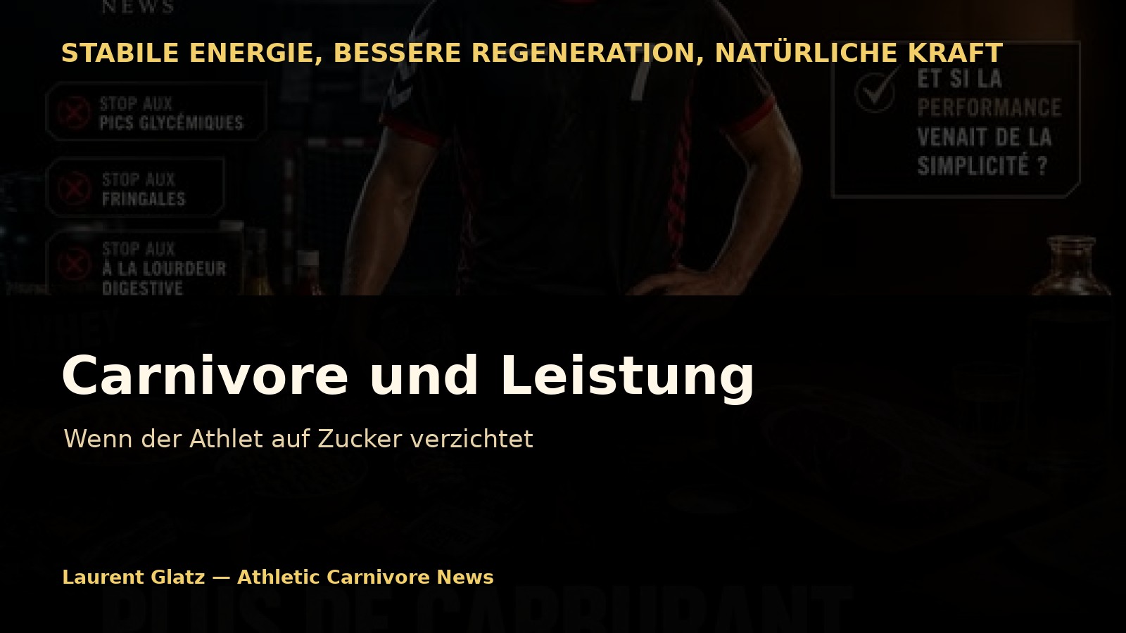 Carnivore und Leistung: Wenn der Athlet auf Zucker verzichtet