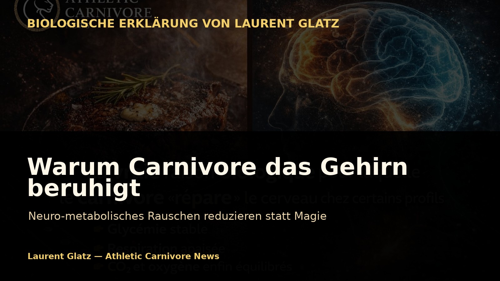 Die wahre biologische Ursache, warum die Carnivore-Diät bei manchen Gehirne „repariert“