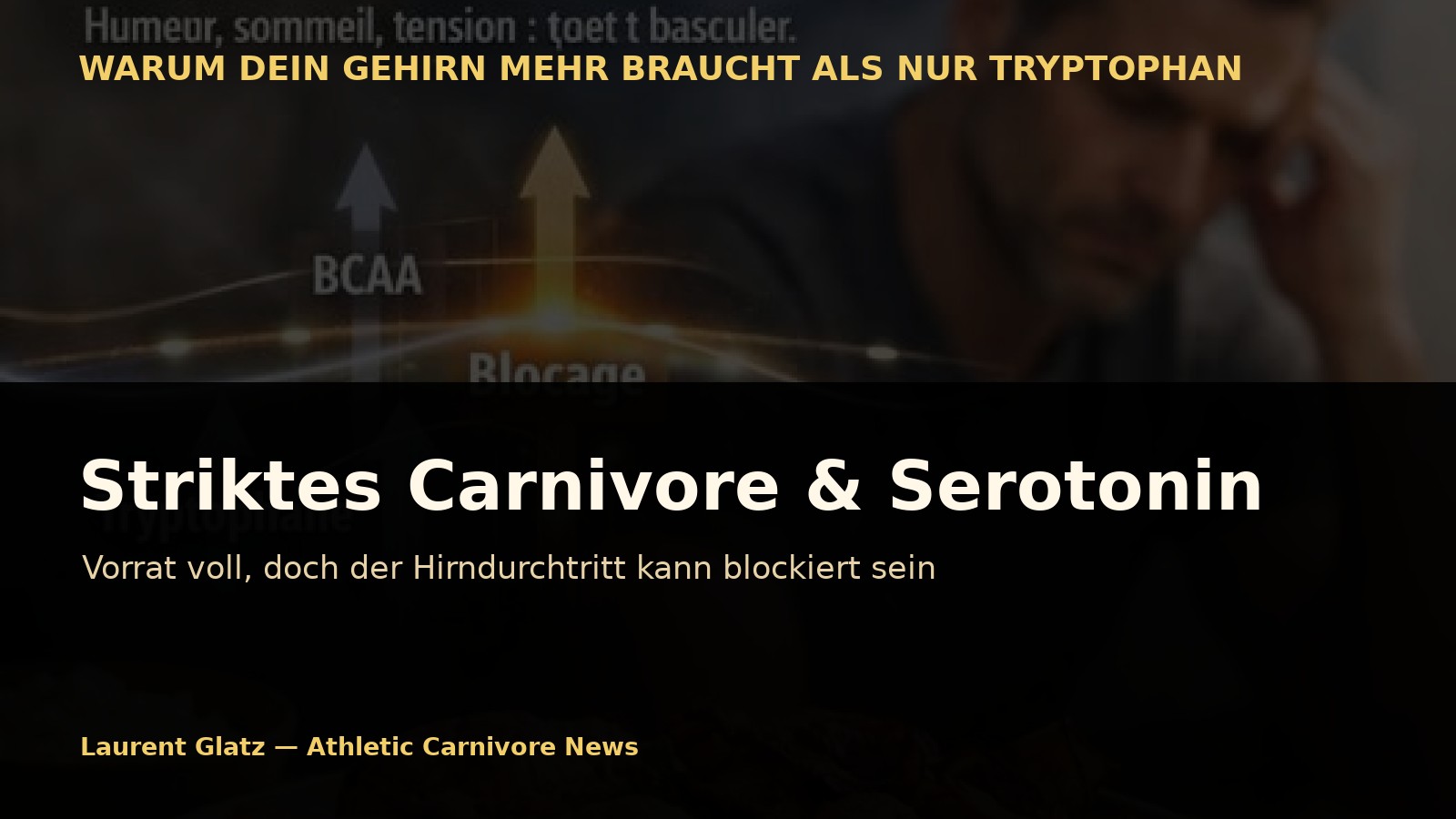 Striktes Carnivore und Serotonin: Der Vorrat ist voll, doch der Hirndurchtritt kann blockiert sein
