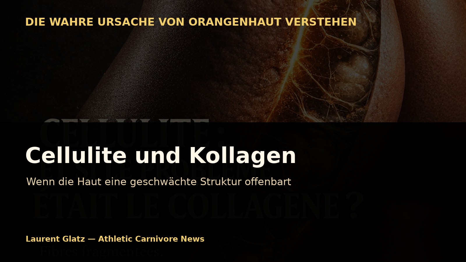 Cellulite und Kollagen: Wenn die Haut eine geschwächte Struktur offenbart