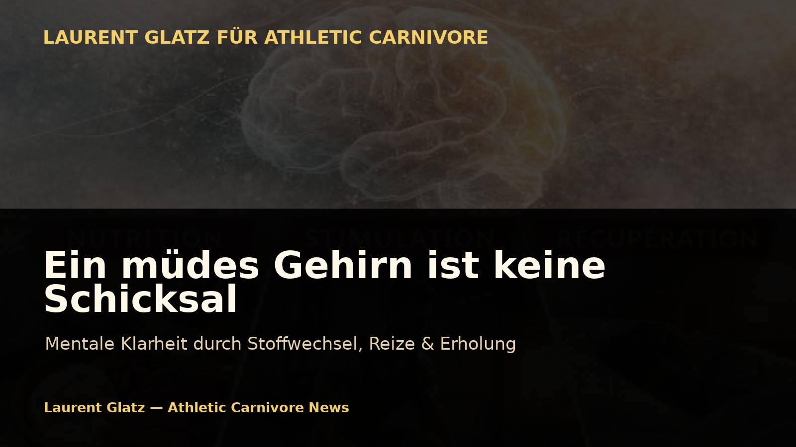 Ein müdes Gehirn ist keine unausweichliche Schicksal