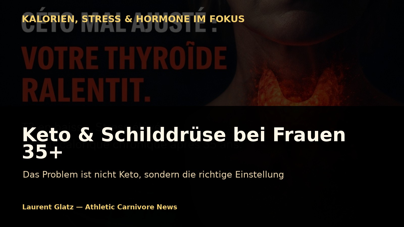 Keto und Schilddrüse bei Frauen über 35: Das Problem ist nicht Keto, sondern die Einstellung