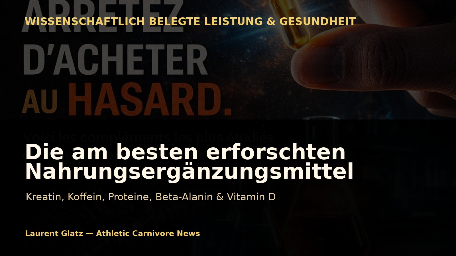 Die am besten erforschten Nahrungsergänzungsmittel: Was wissen wir wirklich?