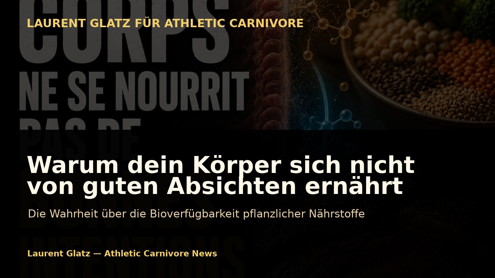 Warum dein Körper sich nicht von guten Absichten ernährt