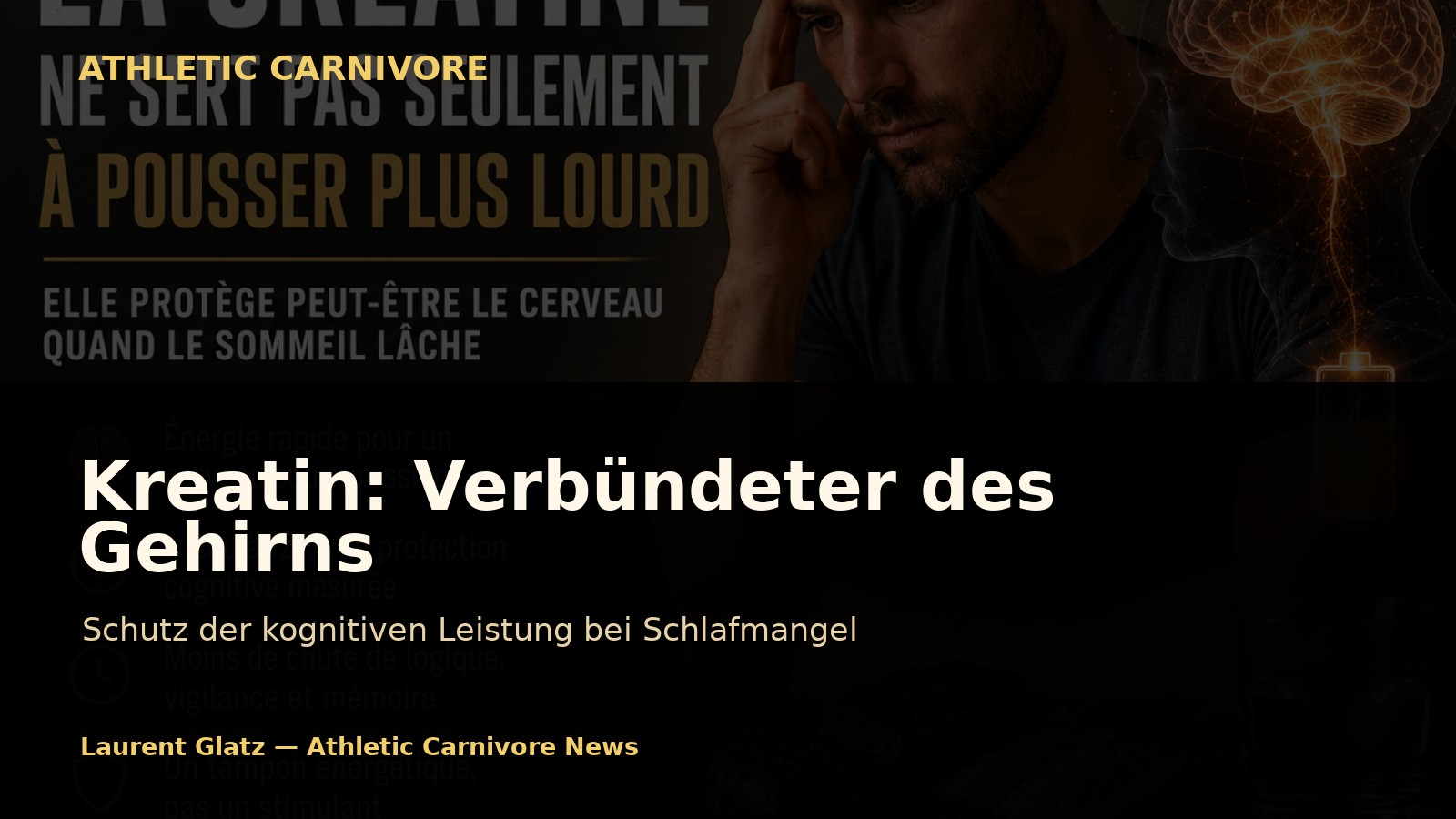 Kreatin: Verbündeter des Gehirns bei Schlafmangel