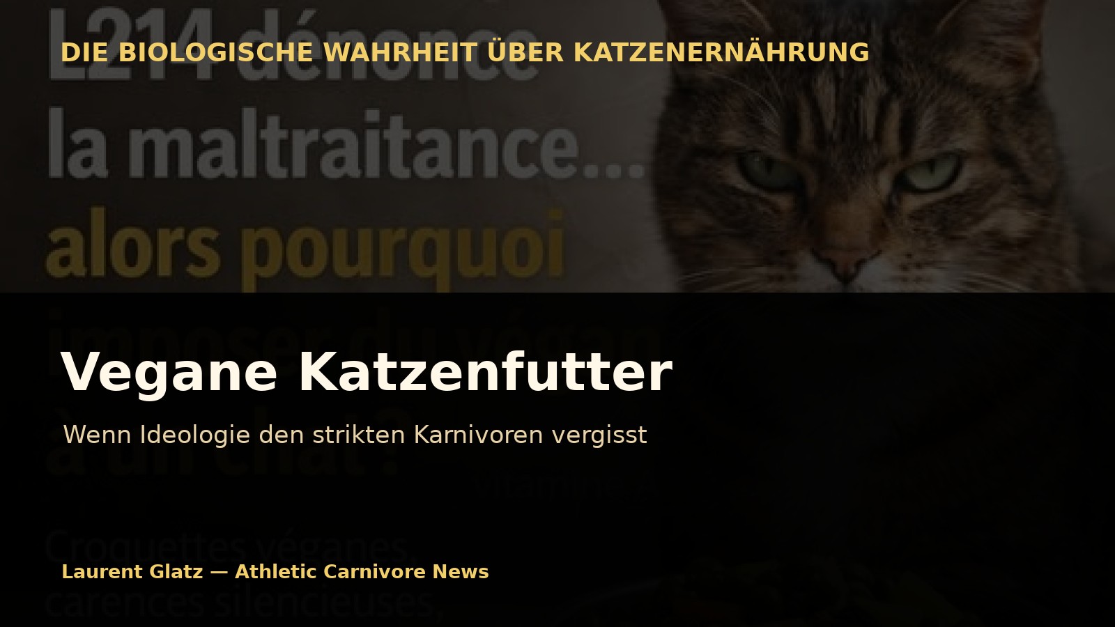 Vegane Katzenfutter: Wenn Ideologie den strikten Karnivoren vergisst