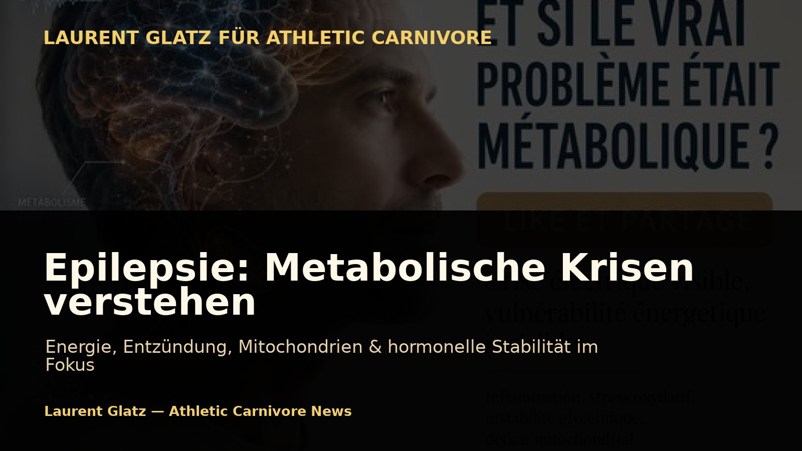 Epilepsie: Was, wenn die Krise auch metabolisch ist?