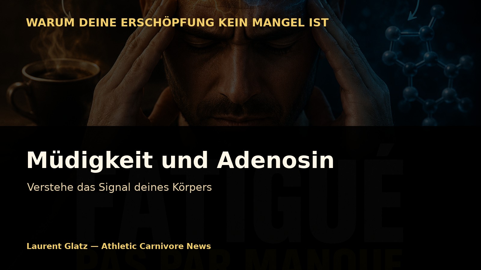 Müdigkeit und Adenosin: Verstehe, was dein Körper wirklich ansammelt