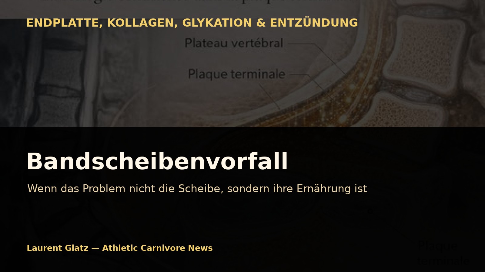 Bandscheibenvorfall: Liegt das wahre Problem nicht in der Bandscheibe, sondern in ihrer Ernährung?