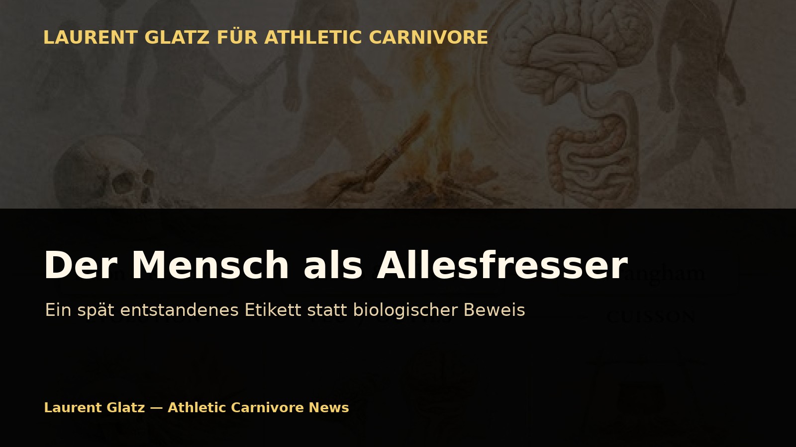 Der Mensch als Allesfresser: Ein spät entstandenes Etikett statt biologischer Beweis