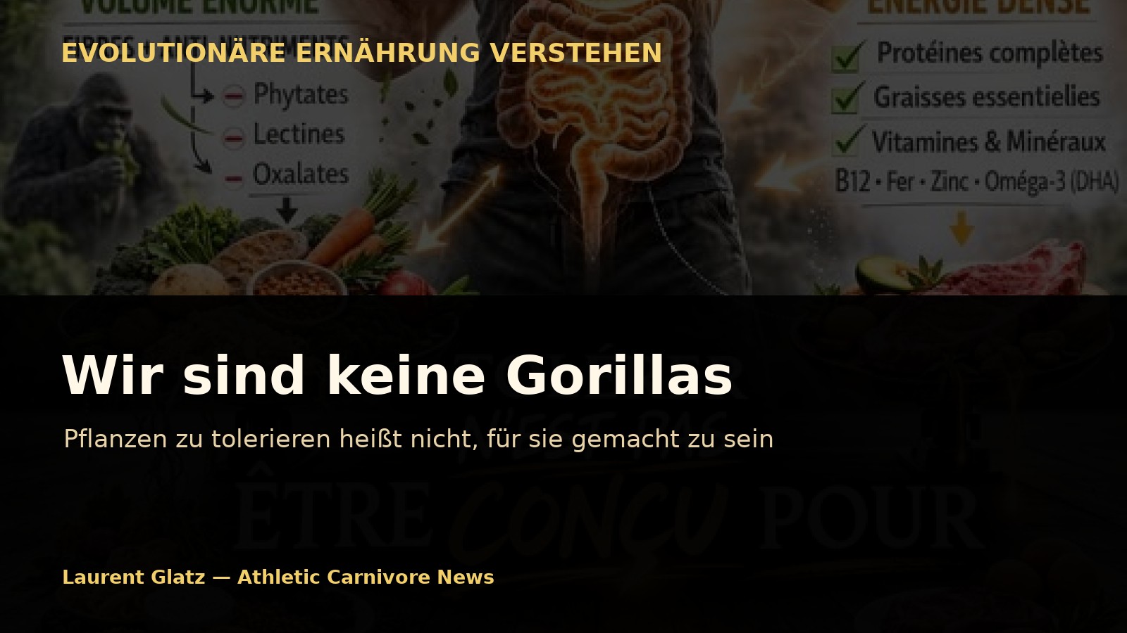 Wir sind keine Gorillas: Pflanzen zu tolerieren heißt nicht, für sie gemacht zu sein