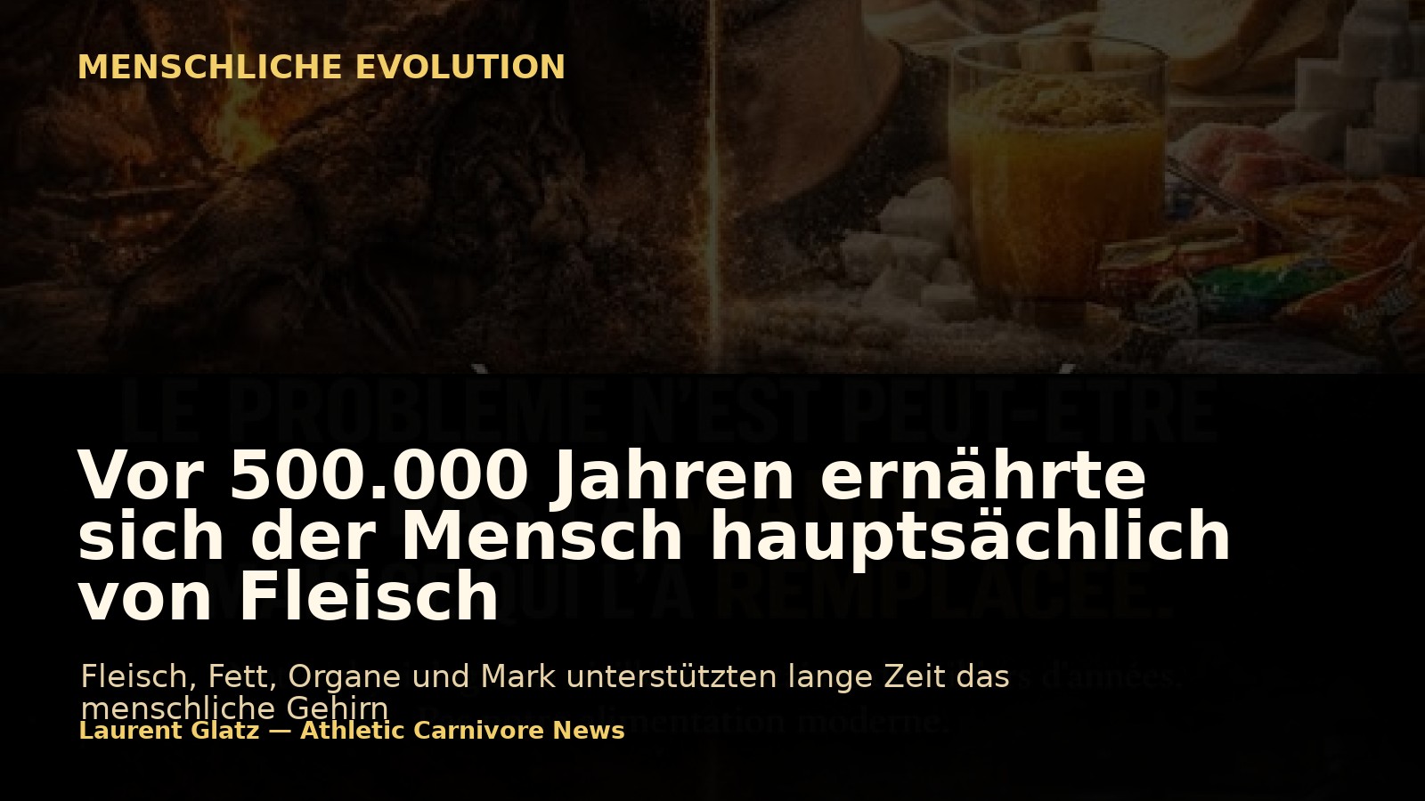 Vor 500.000 Jahren ernährte sich der Mensch hauptsächlich von Fleisch