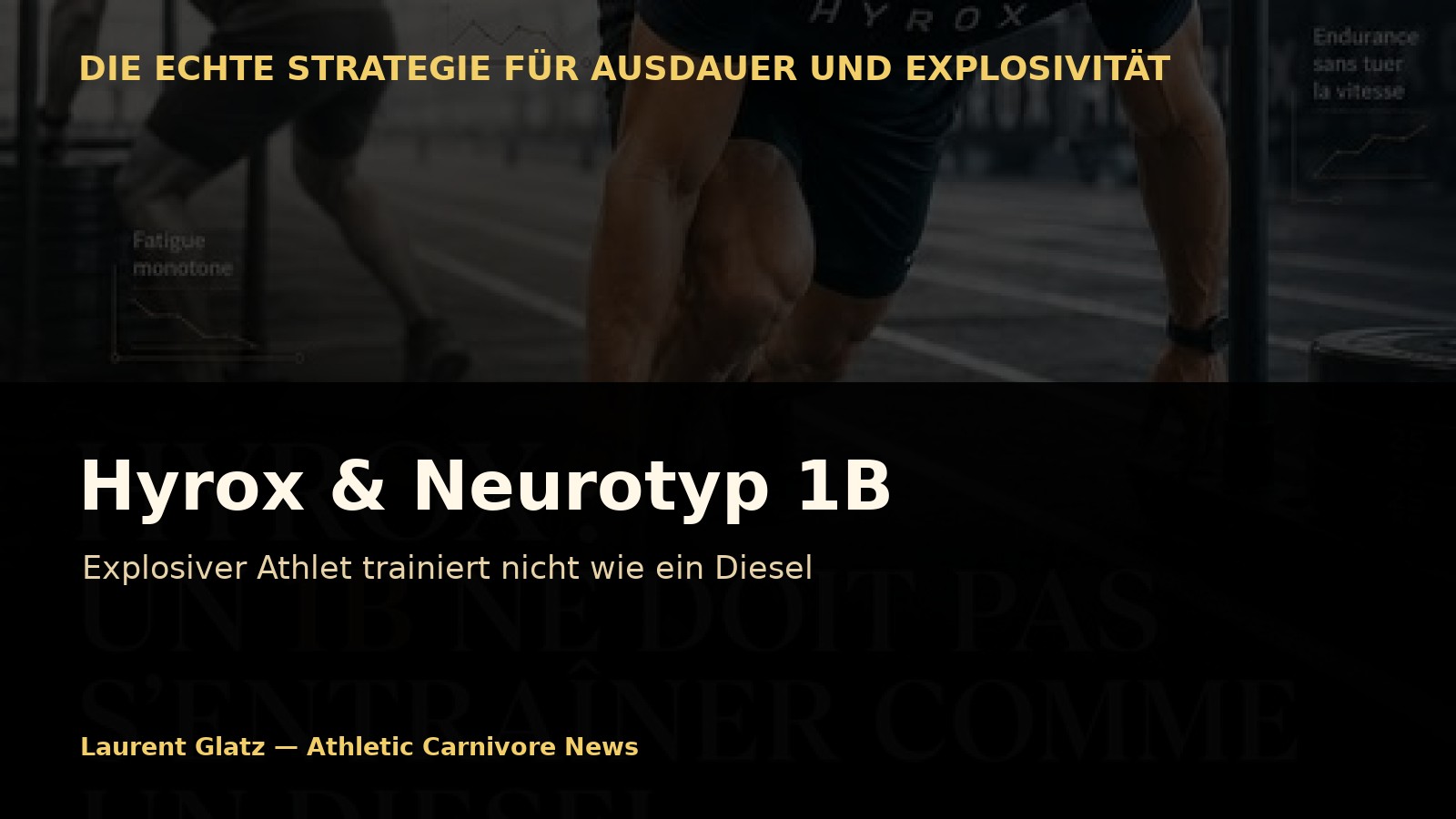 Hyrox und Neurotyp 1B: Explosiver Athlet trainiert nicht wie ein Diesel