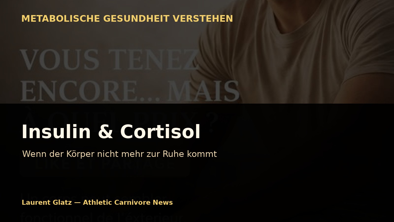 Insulin und Cortisol: Wenn der Körper die Fähigkeit zur Beruhigung verliert